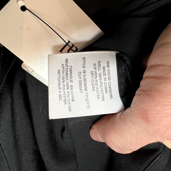 Joie Rodia Romantic Festive Holiday Semi-Sheer Lace Top Blouse Black Small - Picture 11 of 13